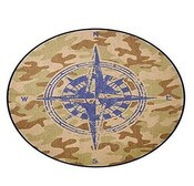 Wholesale - 39.4"D ROUGH TERRAIN ACCENT RUG, UPC: 784857422054
